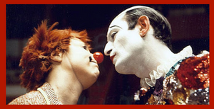 Baiser de clown Annie Fratellini et Pierre Etaix